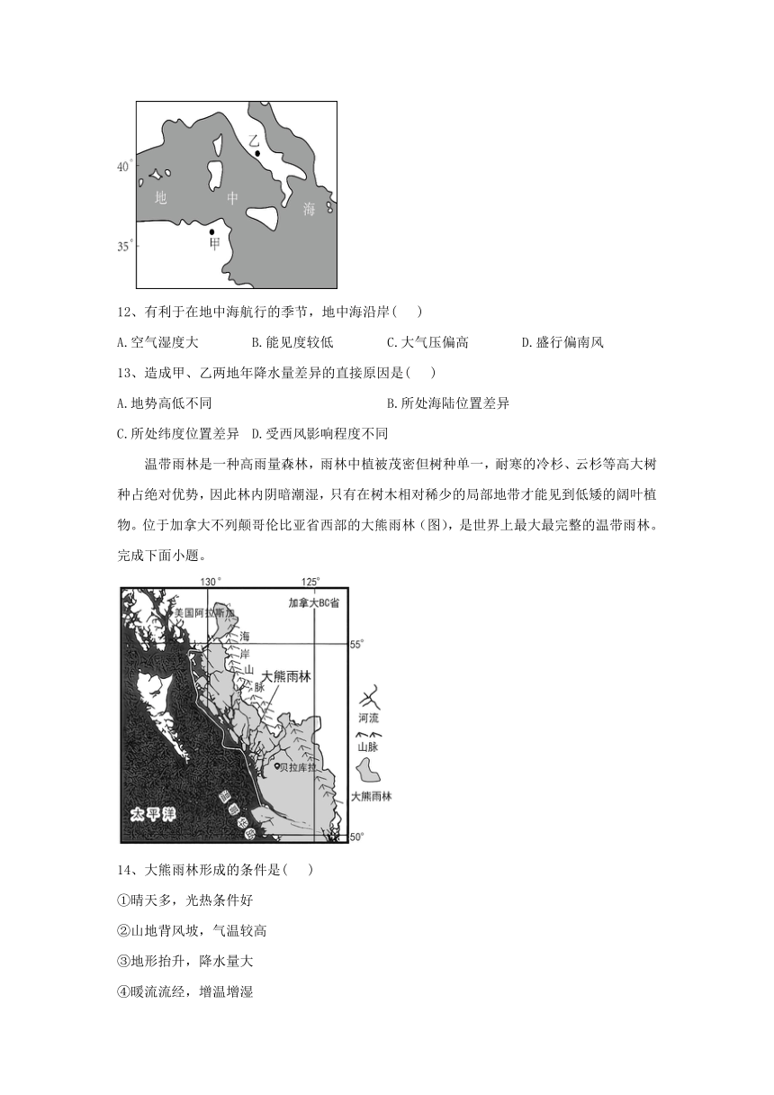 四川省眉山市彭山区第一中学2023-2024学年高二上学期12月月考地理试题（含答案）