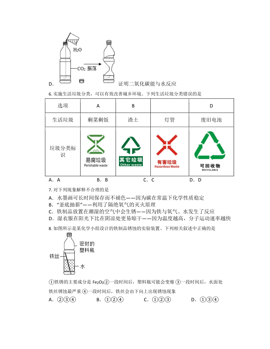 6.4 珍惜和保护金属资源同步练习-2022-2023学年九年级化学科粤版（2012）下册（无答案）