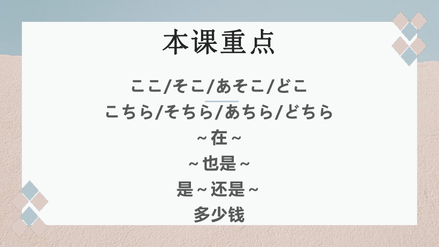 3    ここはデパートです 课件高中日语 新版标准日语初级上册（31张）