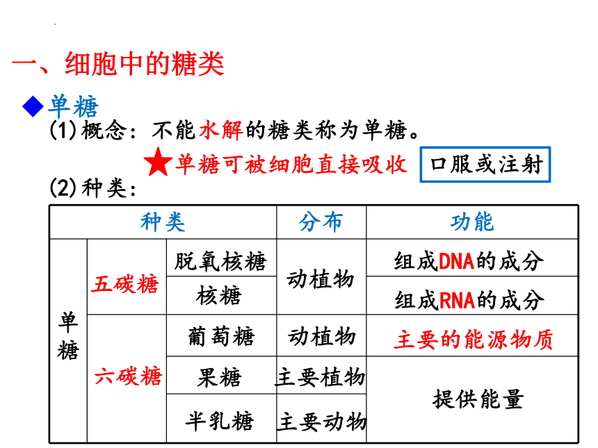 2.3 细胞中的糖类和脂质(共21张PPT)-高一生物上册课件（人教版2019必修1）