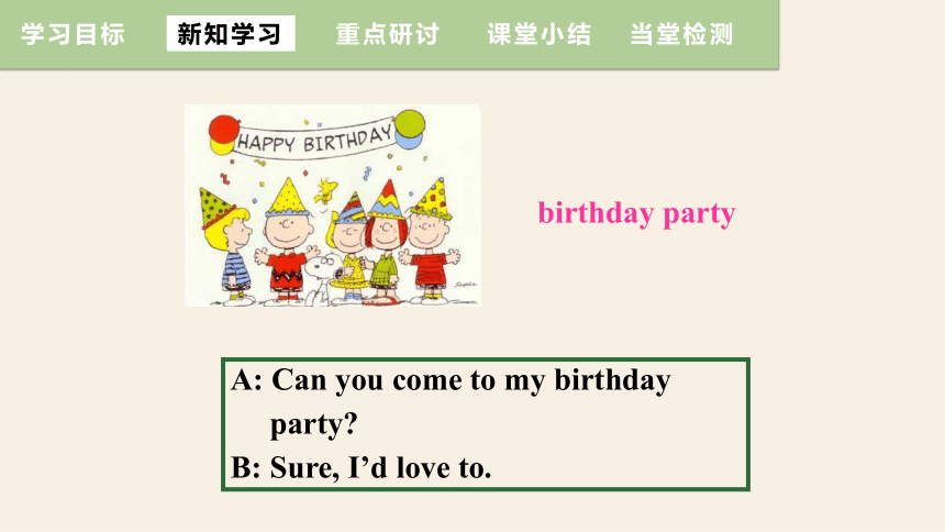 Unit 9 Can you come to my party?Section A (Grammar Focus~3c) 课件（共24张PPT）