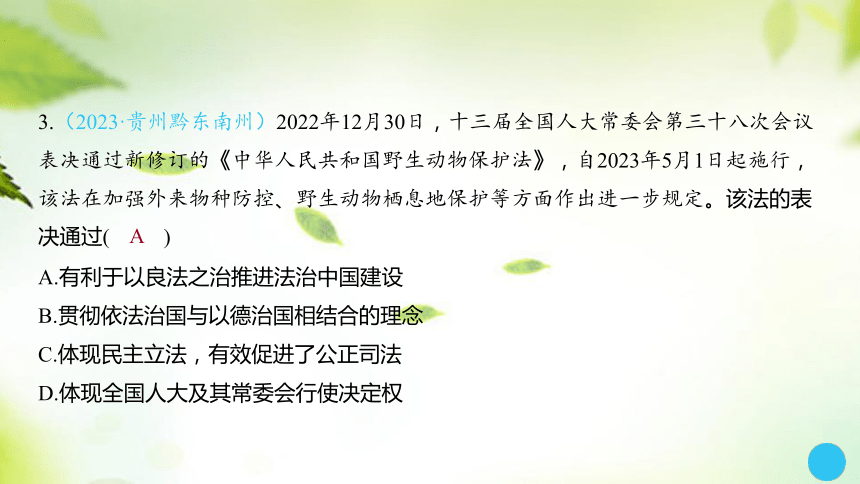 2024年中考道德与法治总复习课件(共27张PPT)：考点21 建设法治中国