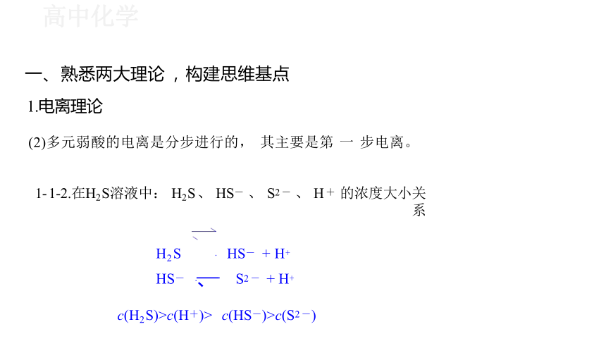 3.2.1 水溶液中的离子平衡专题课件（21张PPT）