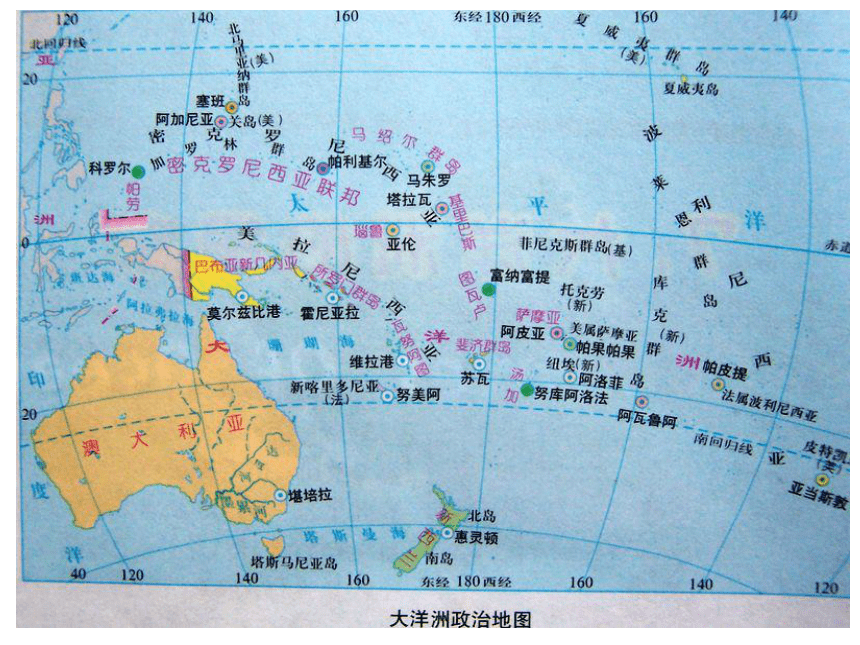 沪教版初中地理六年级上册7.大洋洲的国家(共26张PPT)