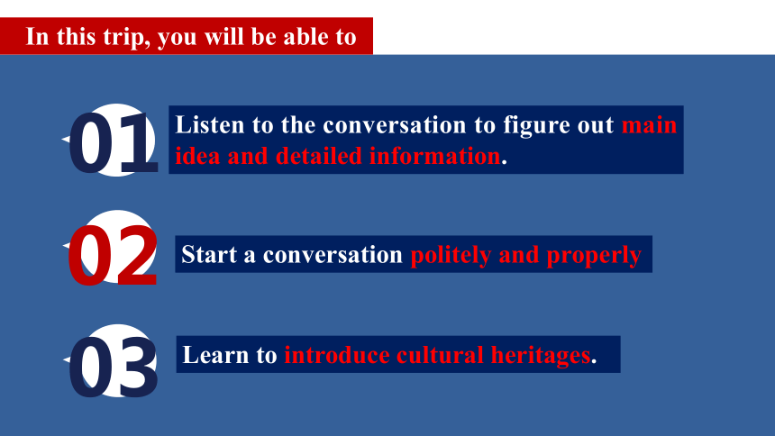 人教版（2019）  必修第二册  Unit 1 Cultural Heritage  Listening and Talking课件(共23张PPT，内镶嵌视频)
