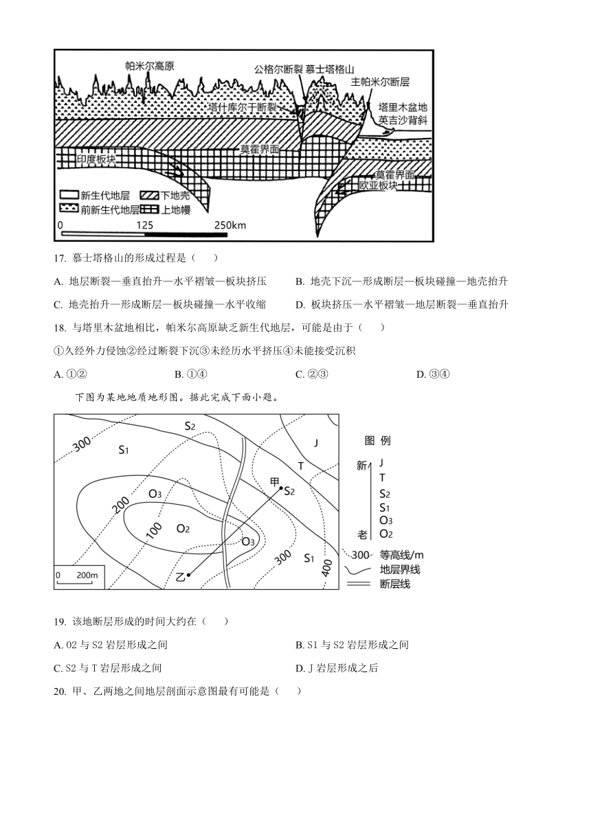 山东省德州市实验中学2023-2024学年高二上学期期中考试 地理 （解析版）