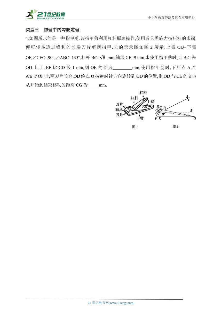 2024鲁教版数学七年级下册--专项素养综合全练(十)跨学科专题（含解析）