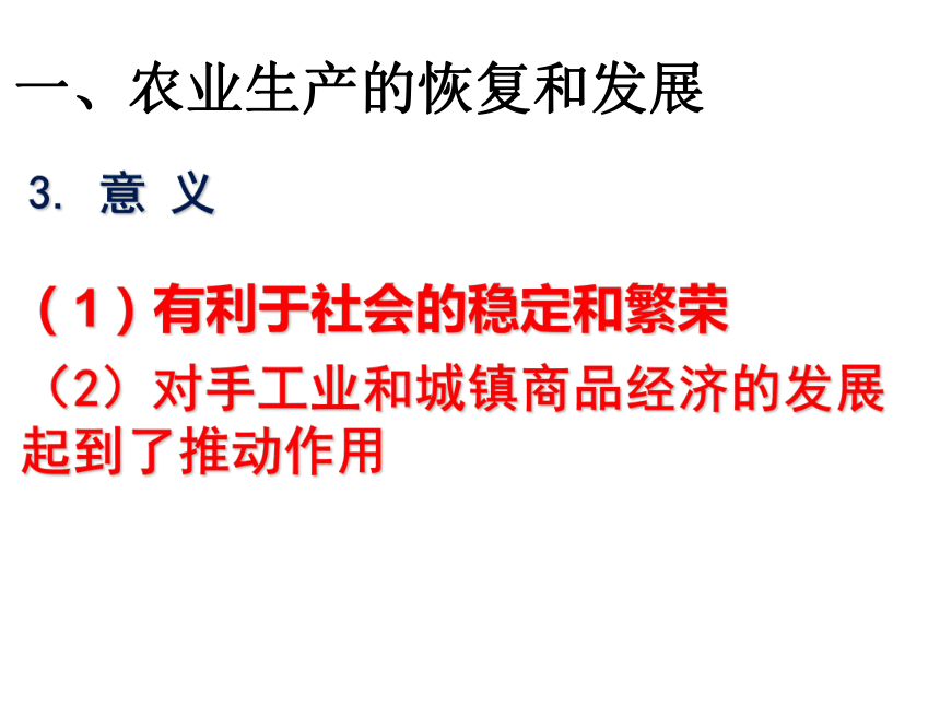 人教版七年级历史下册第19课 清朝前期社会经济的发展课件 (共24张PPT)