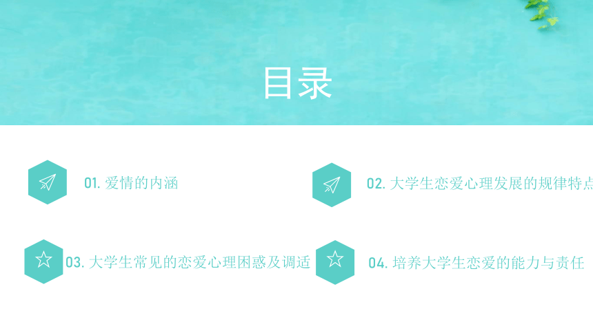 专题十一：起航爱的风帆 课件 (共36张PPT)《大学生心理健康教育》（高教版）