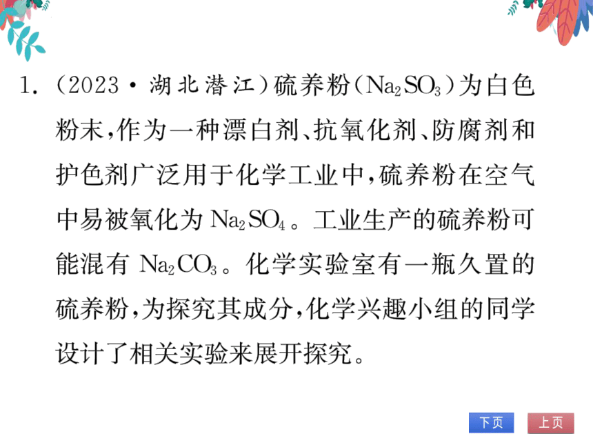 【同步精讲-习题课件】中考热点题型五 实验探究题-人教版化学九下