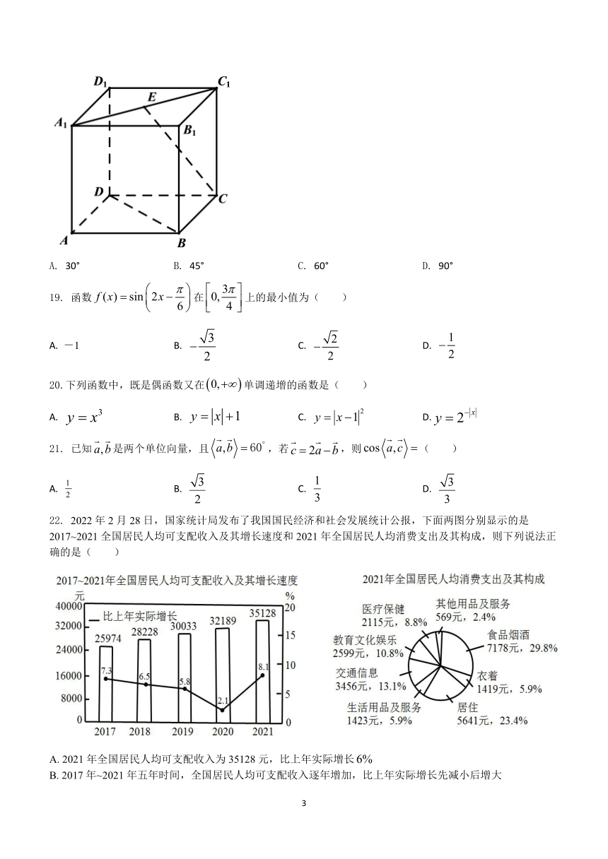 2024年江苏省普通高中学业水平合格性考试数学全真模拟试卷02（含解析）