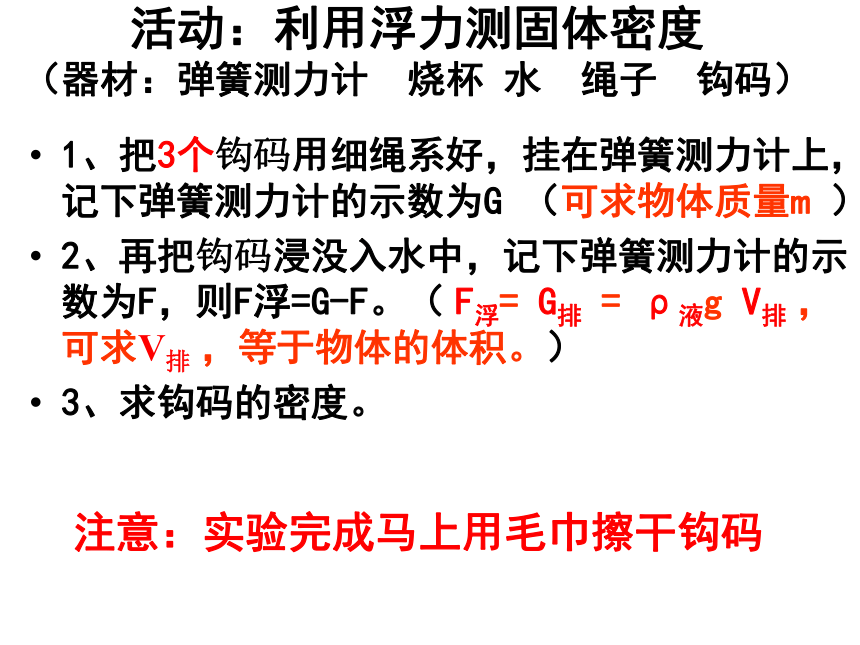 利用浮力测密度（19PPT）