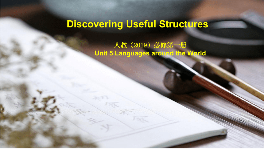 人教版（2019）必修 第一册Unit 5 Languages around the world Discovering Useful Structures 课件(共22张PPT)