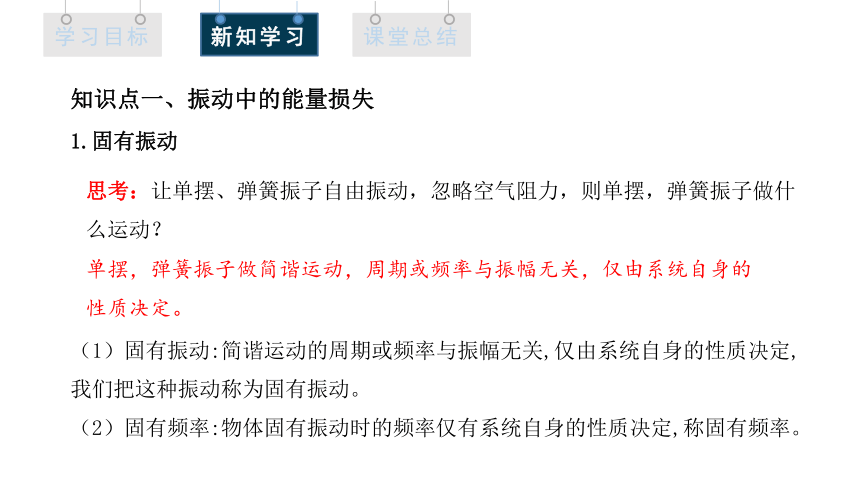 2.6 受迫振动 共振 课件 (共24张PPT) 高二物理人教版（2019）选择性必修1