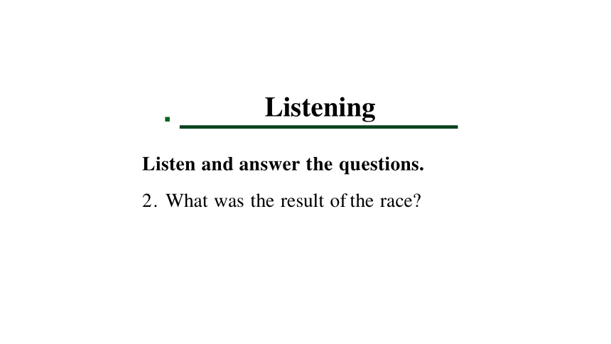 Unit 3 Sports and Fitness Listening and Talking 课件（共38张PPT）