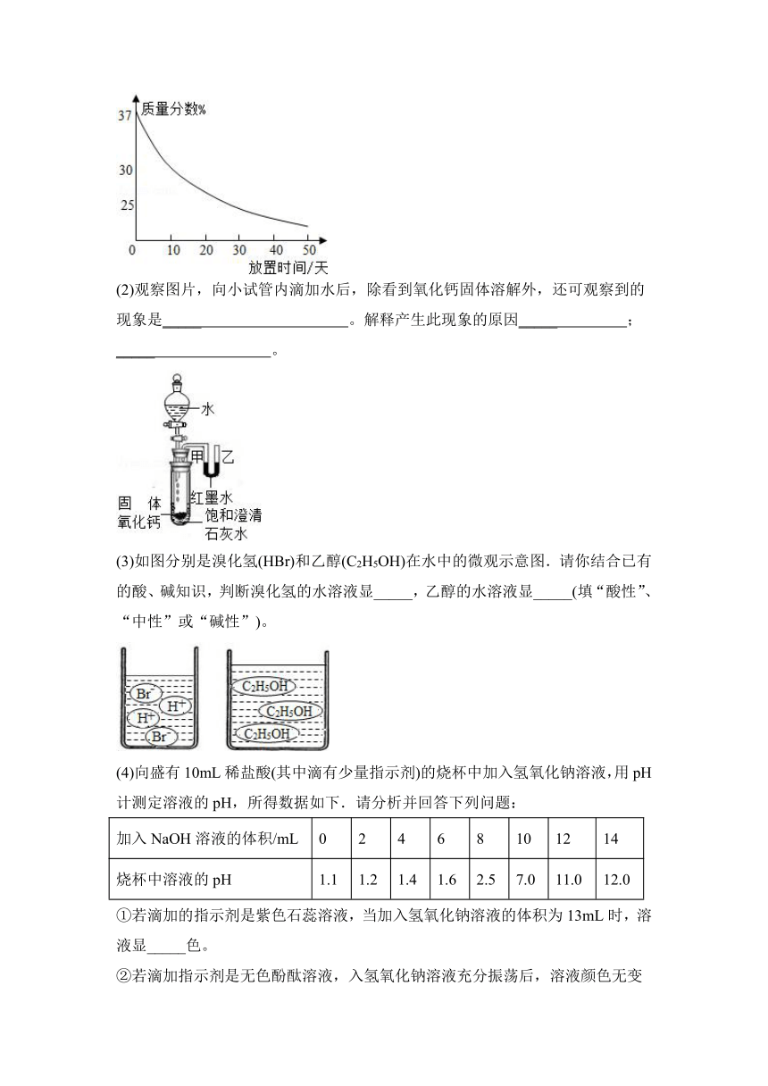 2023—2024学年人教版化学九年级下册第十单元  酸和碱 分层题（含答案）