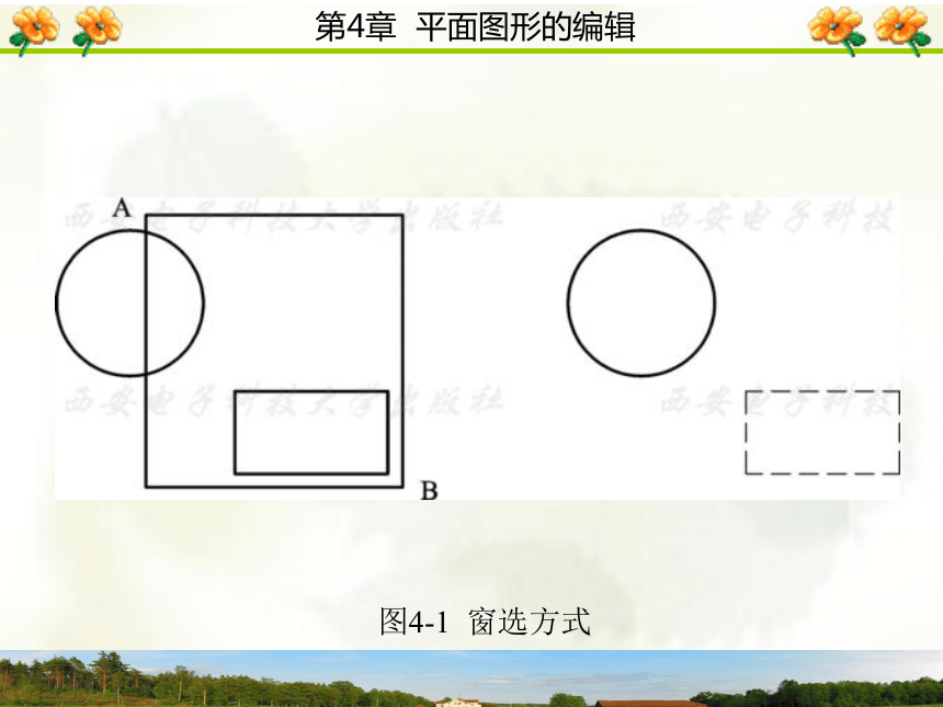 4.1  选择对象 课件(共24张PPT)- 《AutoCAD 2006计算机绘图实训教程》同步教学（西安科大·2009）