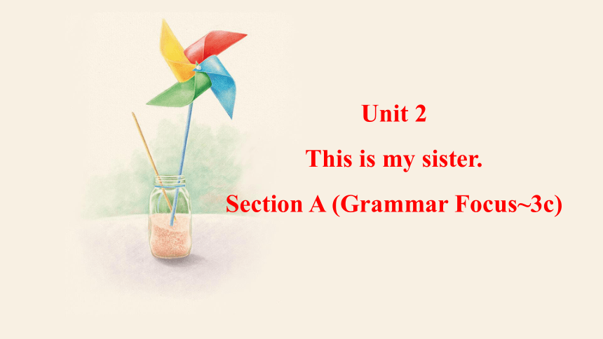 Unit 2 This is my sister Section A (Grammar Focus~3c) 课件(共20张PPT，内嵌视频) 2023-2024学年人教版英语七年级上册