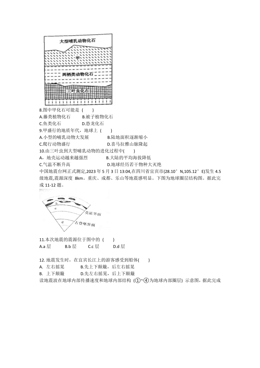 2023-2024河南省鹿邑县第二高级中学高一上期期中地理试卷（含答案）