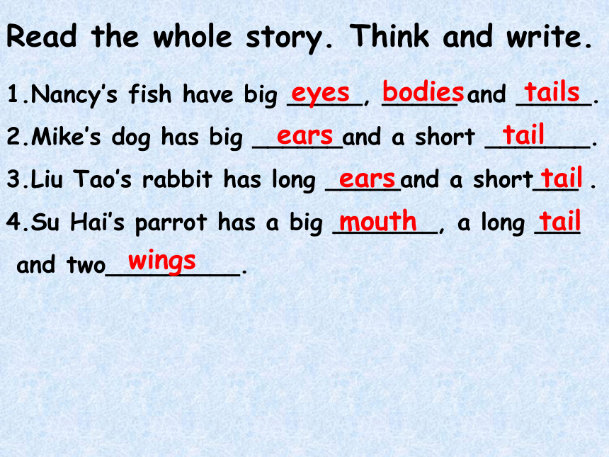 Unit 3 Our animal friends story time 课件