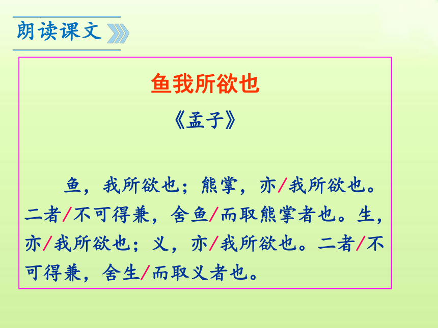 2023—2024学年统编版语文九年级下册第9课《鱼我所欲也》课件（共69张PPT）