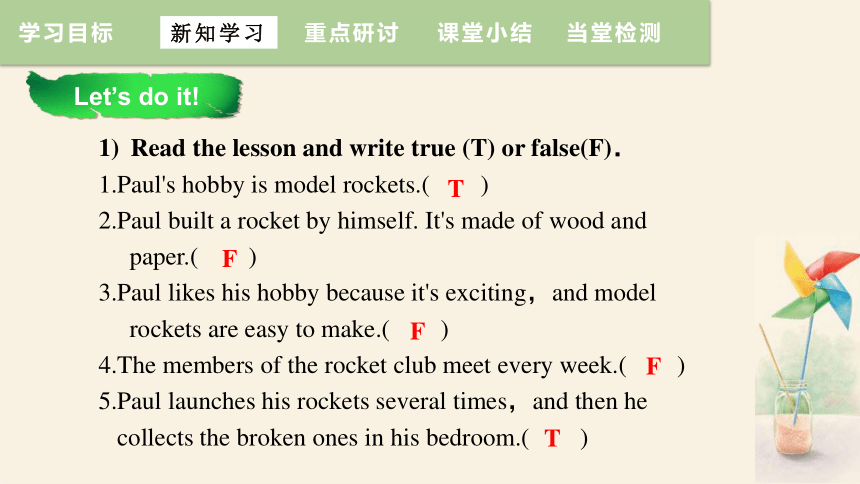 Unit 7 Lesson 40 What’s Paul’s Hobby  课件 +嵌入音频(共20张PPT)