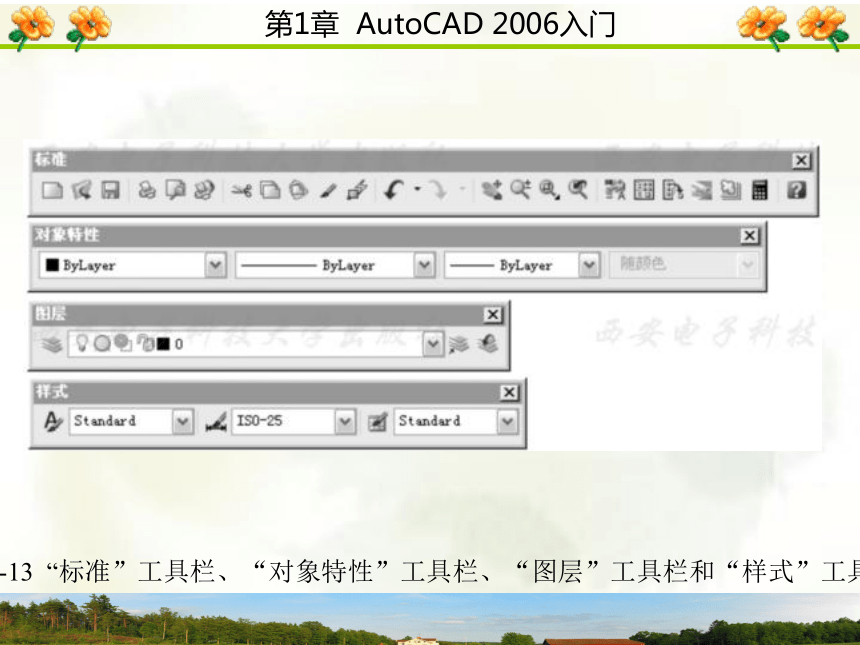 1.3  操 作 界 面 课件(共31张PPT)- 《AutoCAD 2006计算机绘图实训教程》同步教学（西安科大·2009）