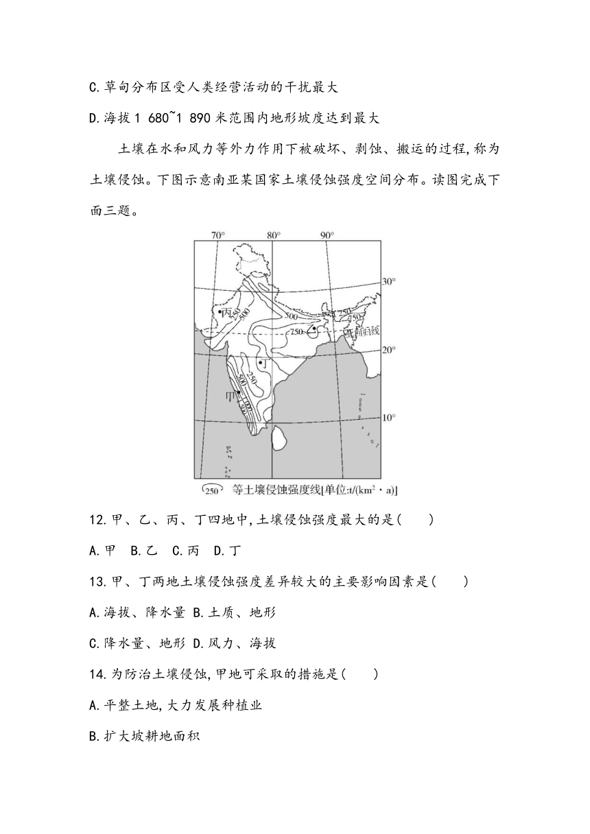 5.3第三章《环境安全与国家安全》章节小测2023~2024学年高中地理人教版（2019）选择性必修3（含答案）