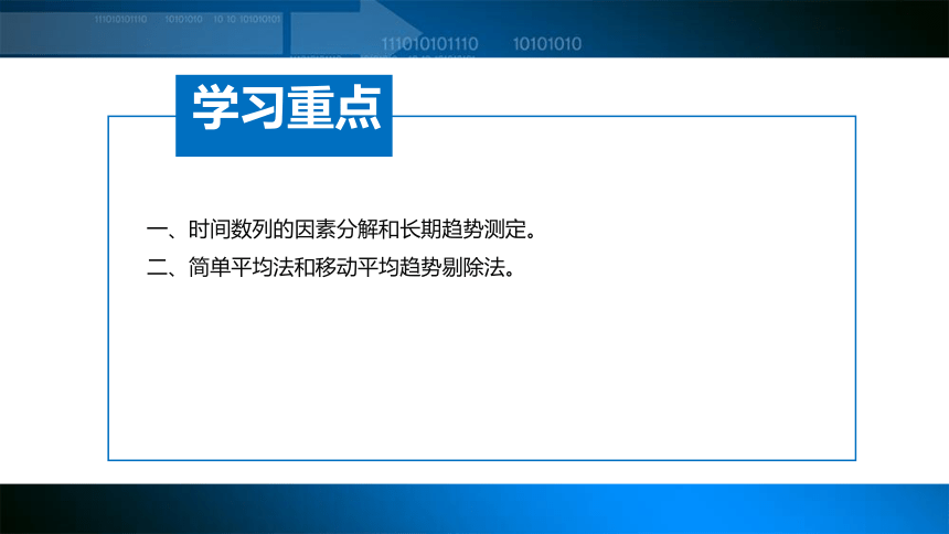 第六章 时间数列的因素分析 课件(共22张PPT)-《统计基础知识》同步教学（武汉大学出版社）