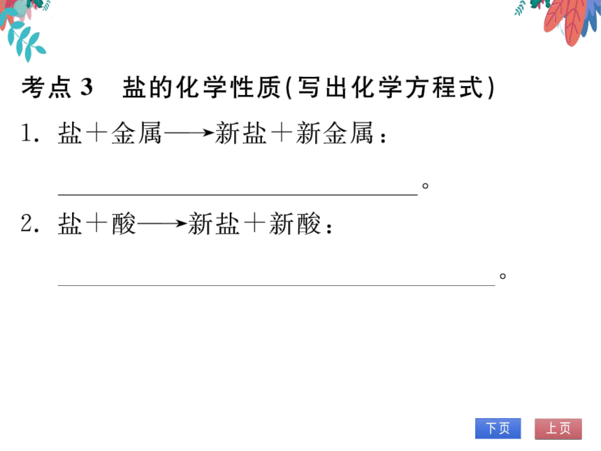 【同步精讲-习题课件】第十一单元《盐 化肥》单元复习与提升-人教版化学九下