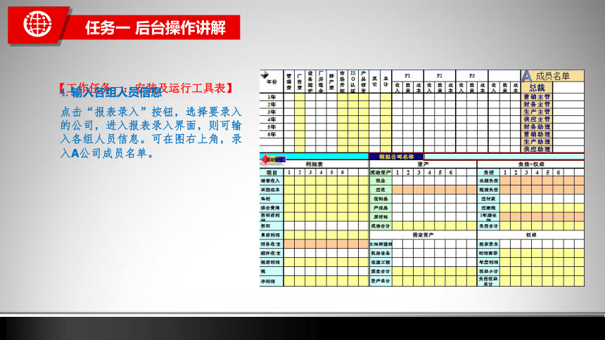 项目六 后台操作讲解 课件(共58张PPT) 《手工沙盘应用教程》（高教版）