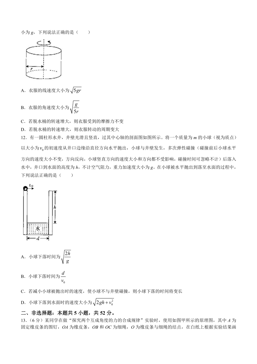 内蒙古赤峰第四中学分校2023-2024学年高三上学期11月期中考试物理试题（含答案）