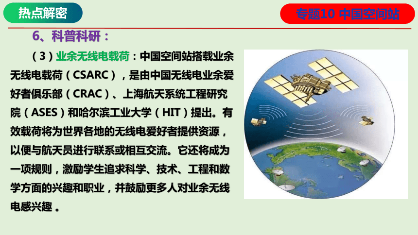 专题10 中国空间站（课件）2024年高考地理热点例析（全国通用）（41张）