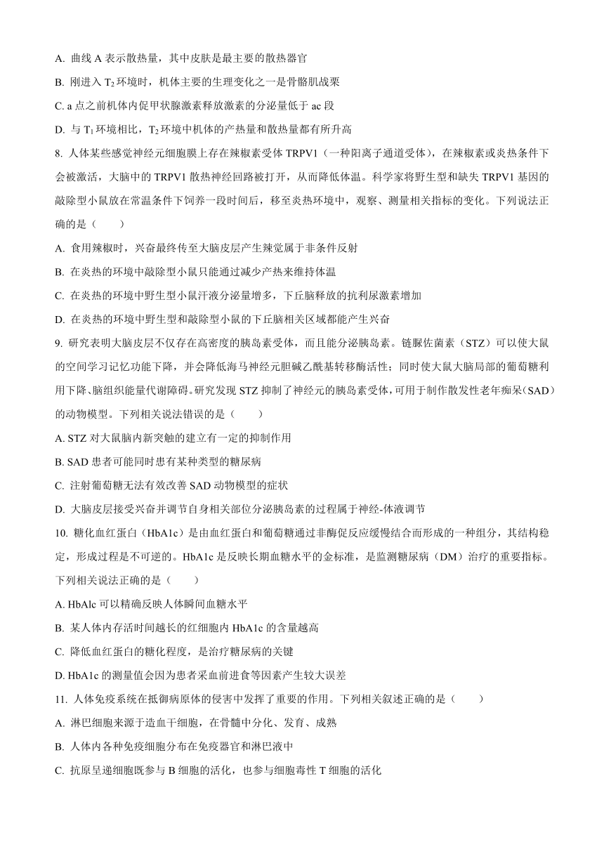 山东省烟台市2023-2024学年高二上学期期中考试生物（含解析）