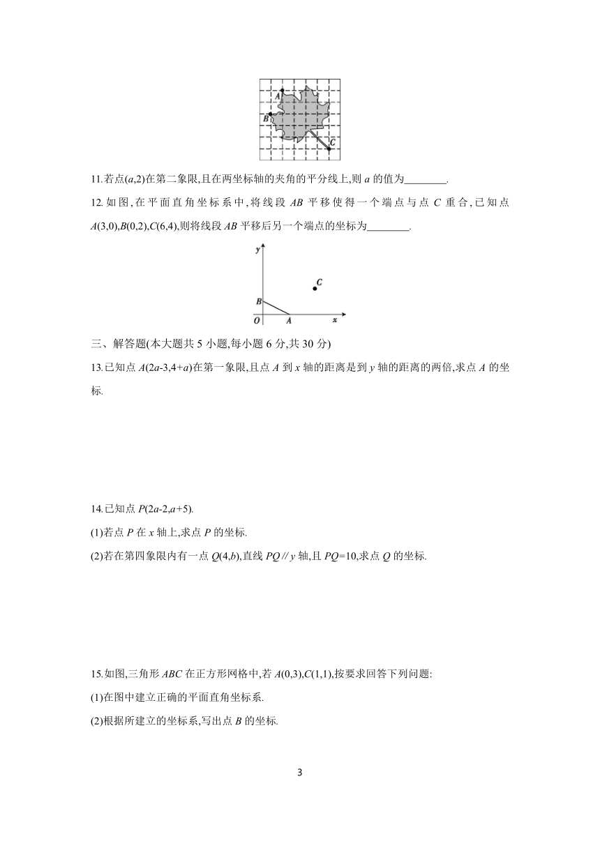 第七章 平面直角坐标系 单元练习 2023-2024学年初中数学人教版七年级下册（含答案）