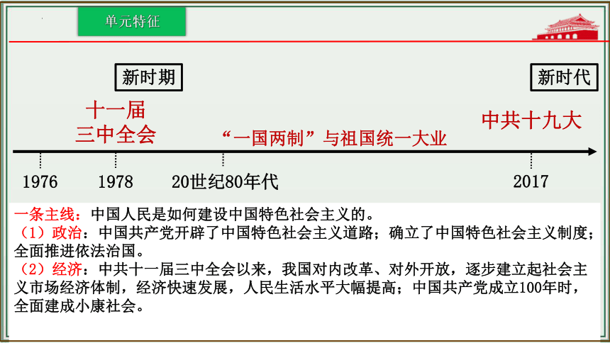 主题18：中国特色社会主义道路【初中历史中考一轮复习 全国通用】统编版