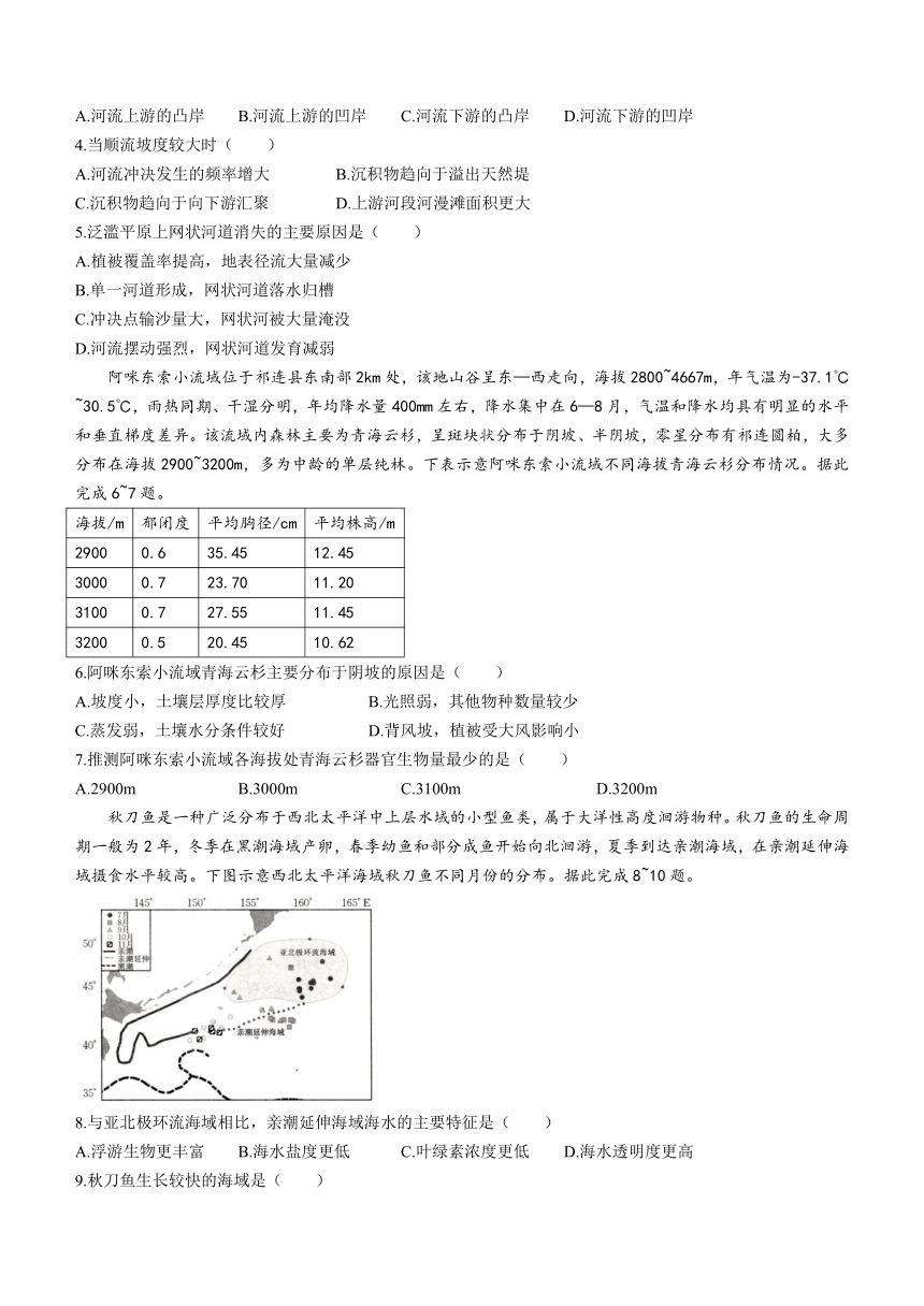 河南省新乡市2023-2024学年高二上学期1月期末测试地理试题（含答案）