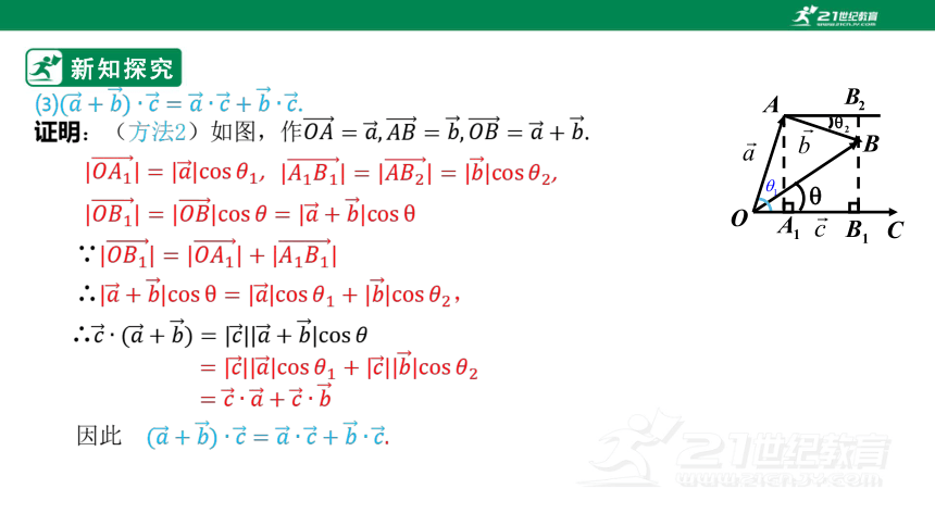 第六章      6.2.4  向量的数量积（第二课时）  课件(共20张PPT)