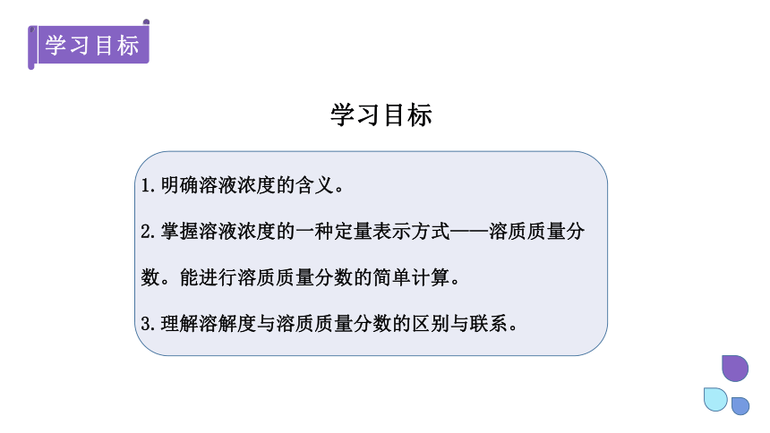 7.3 溶液浓稀的表示 第1课时   课件(共19张PPT) 2023-2024学年科粤版化学九年级下册