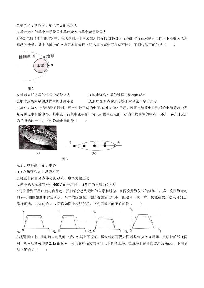 2024届广东省茂名市高三上学期1月第一次综合测试（一模）物理试题（含答案）