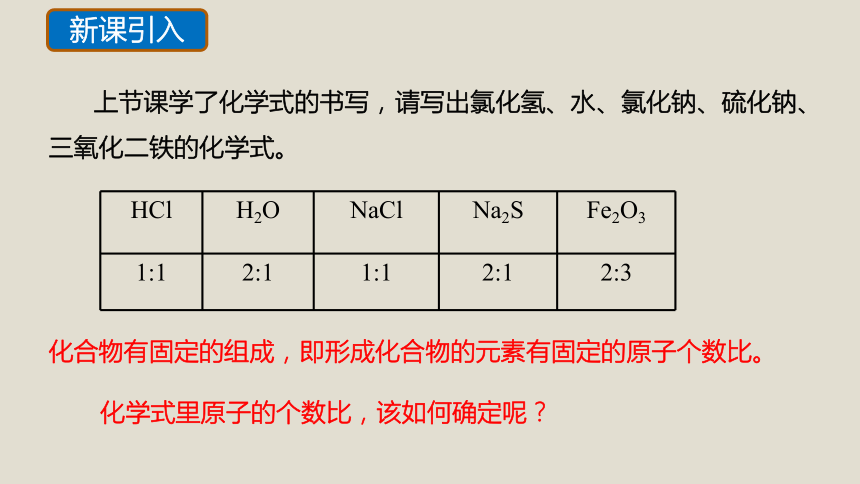 课题4 化学式与化合价（第2课时）课件（共32张PPT）九年级化学上册（人教版）