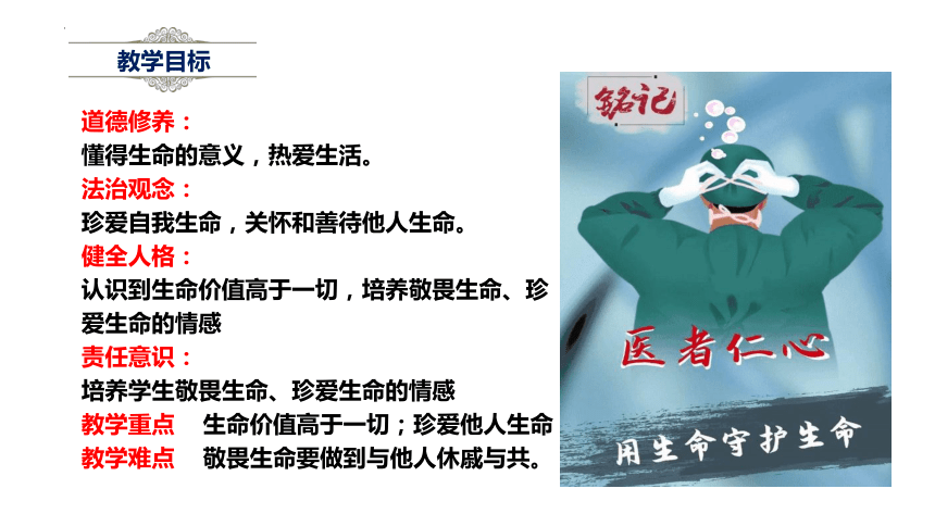 （核心素养目标）8.2 敬畏生命 课件（22张幻灯片）+内嵌视频