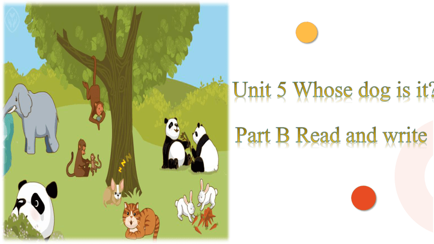 Unit 5 Whose dog is it? Part B Read and write（课件）(共11张PPT)
