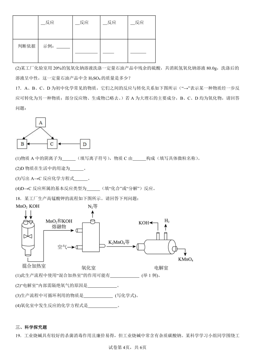 第八章常见的酸、碱、盐检测题（含解析）2023-2024学年科粤版（2012）九年级化学下册