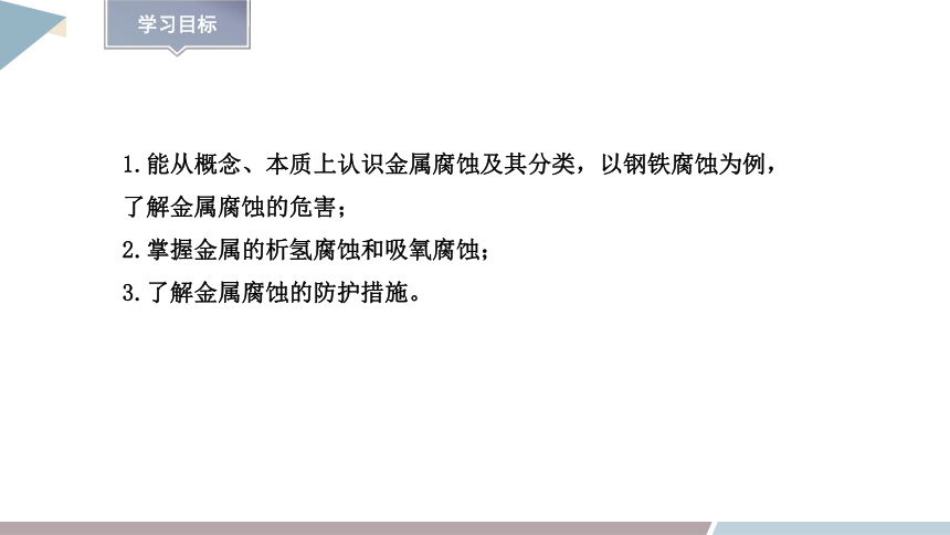 1.4 金属的腐蚀与防护 课件(共26张PPT) 2023-2024学年高二化学鲁科版（2019）选择性必修1