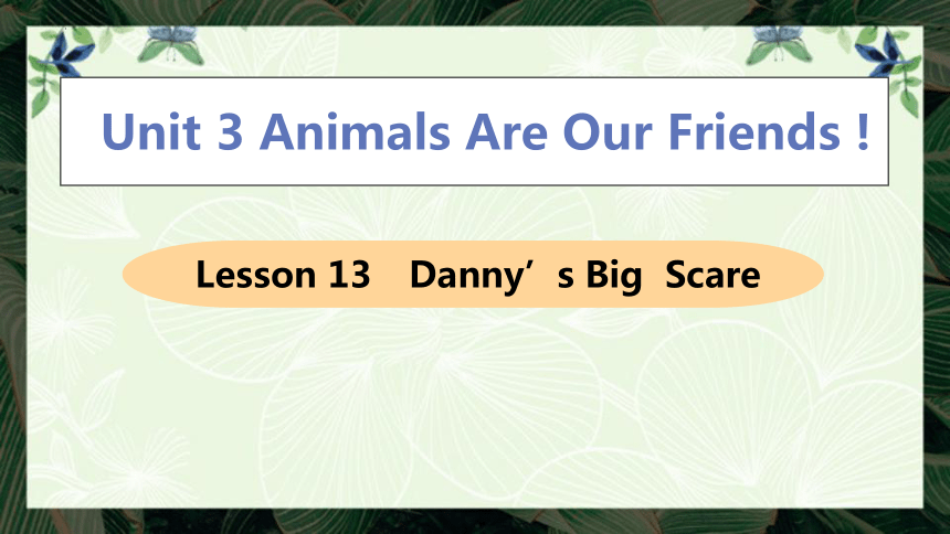 冀教版八年级下册Unit 3 Animals Are Our Friends  Lesson 13：Danny's Big Scare课件(共16张PPT)
