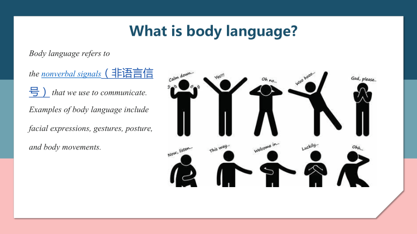 Module 11Body language 课件＋音频 (共91张PPT，含内嵌视频)外研版七年级英语下册