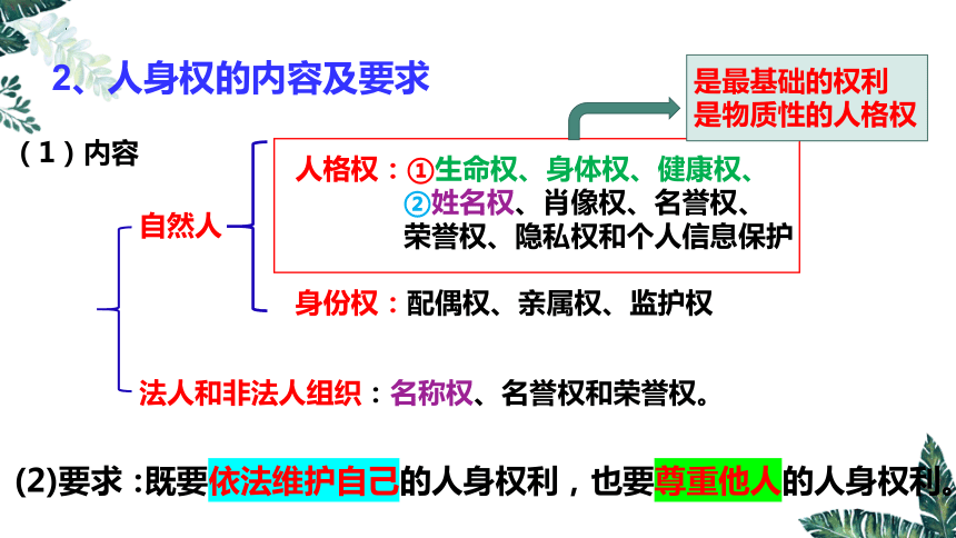 1.2 积极维护人身权利 课件(共25张PPT)-2023-2024学年高中政治统编版选择性必修二法律与生活