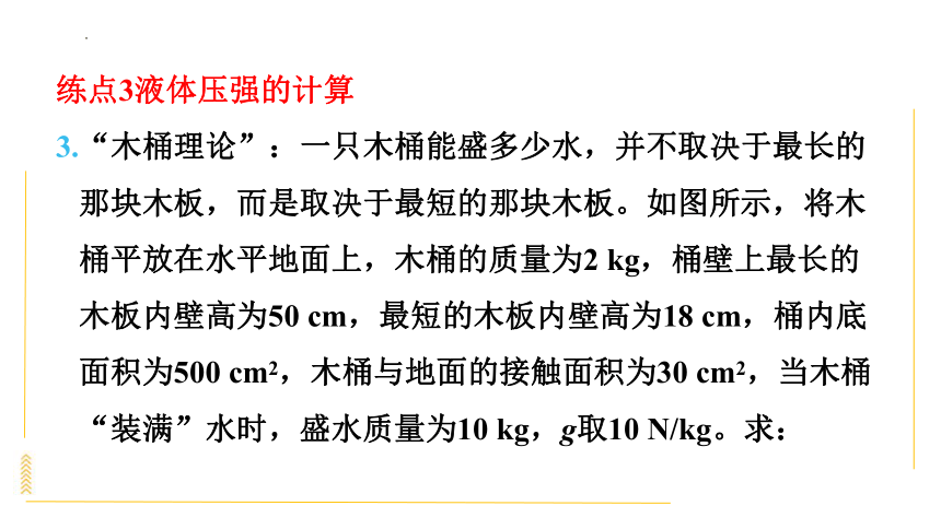 第九章压强 关于压强的计算及压强图象辨析、实验探究素养训练（习题课件）(共46张PPT)2023-2024学年人教版物理八年级下学期