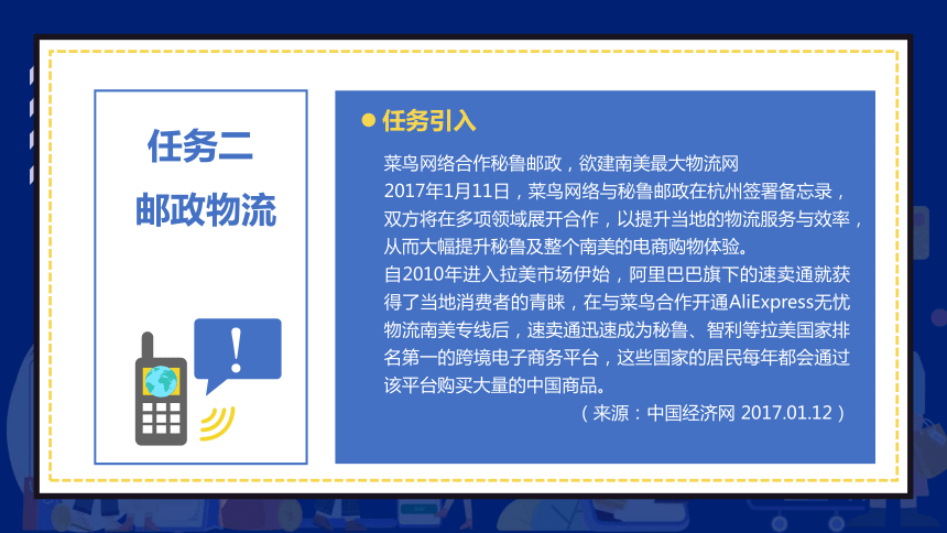 8.2邮政物流 课件(共16张PPT)- 《跨境电商：理论、操作与实务》同步教学（人民邮电版）